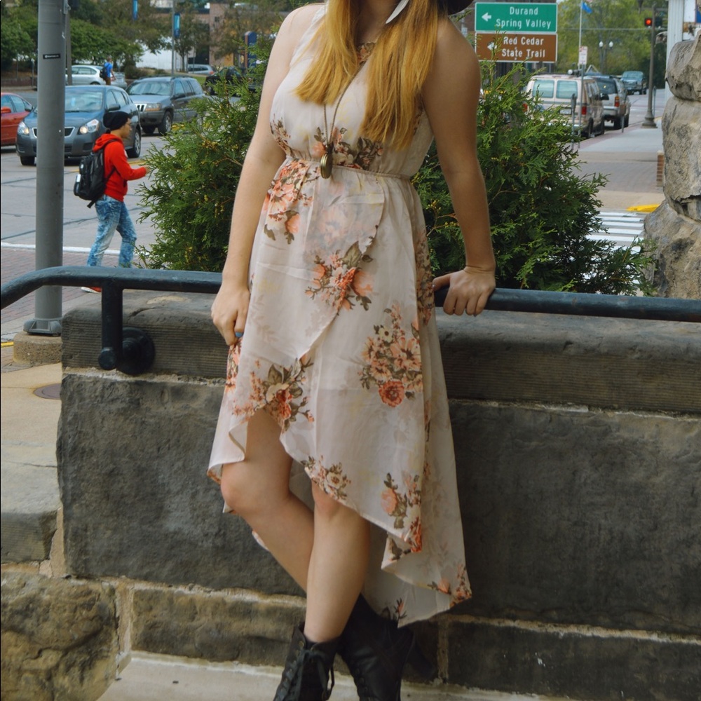 Forever 21 Floral Hi Low Dress